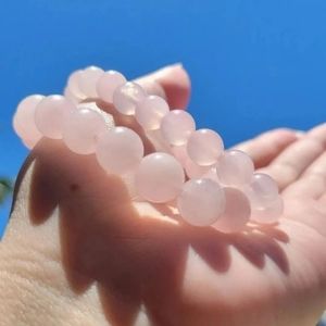 Natural Gemstone Rose Quartz Bracelet